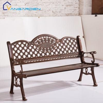 Three Seater Bench Metal Dining Chairs Balcony Garden Chairs Outdoor Furniture