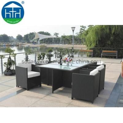 Modern Garden Luxury All Weather Restaurant Table and Chairs Outdoor furniture Aluminum Patio Dining Set