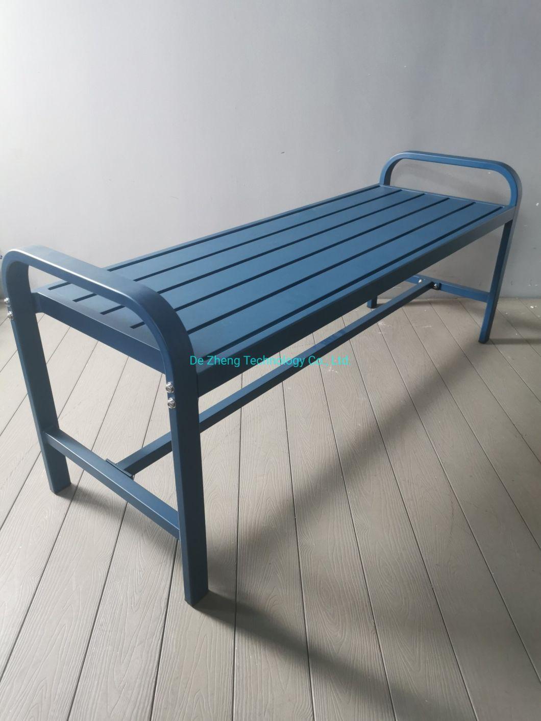 Indoor Furniture Long Bench Modern Aluminum Coffee Dinning Bench Garden Bench