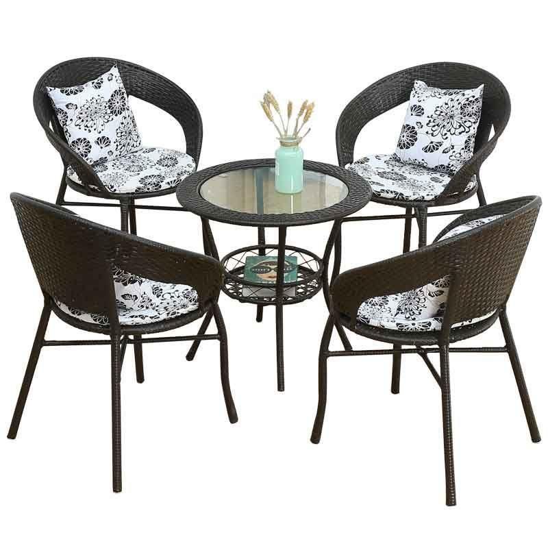 Wholesale Cheap Bamboo Rattan Wicker Bistro Rattan Chair for Outdoor