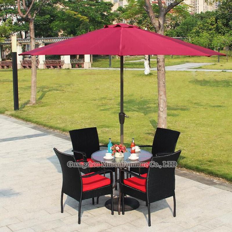 Modern Armrest Dining Chair Aluminum Outdoor Bistro Chairs