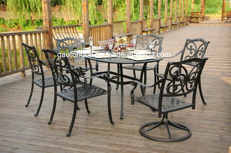 Fendias Outdoor Patio Furniture Tulip Design Cast Aluminum 3 Piece Bistro Set in Antique Copper