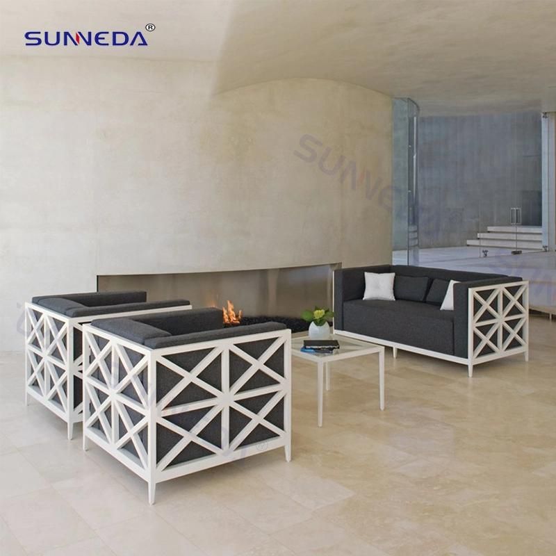 Commercial Living Room Sofa Set with Durable Metal Frame