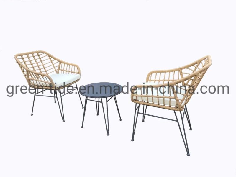 Quality Outdoor Living Rattan Chat Set 3 Pieces
