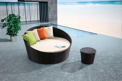 Garden Wicker/Rattan Round Daybed Set for Outdoor Furniture