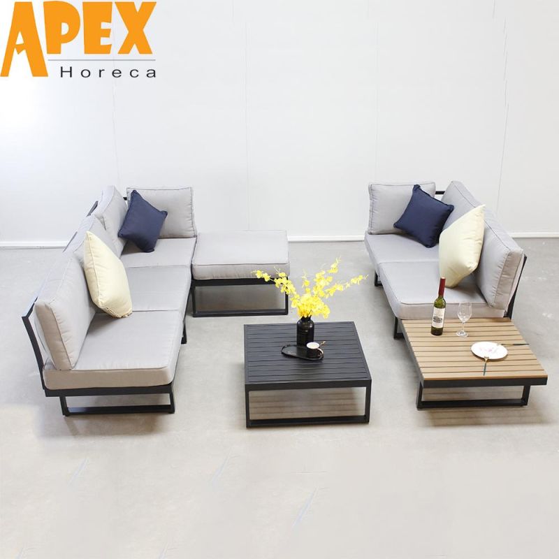 Wholesale Aluminum Garden Furniture Set Outdoor Patio Sofa with Cushions