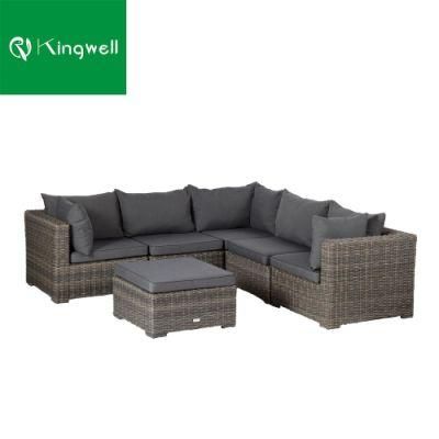 Wholesale Modern Style Garden Furniture Outdoor Patio Rattan Sofa Sets with Cushion Sectional