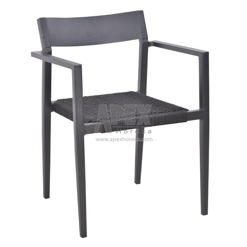 Multipurpose Hotsale Rope Seat Aluminium Leisure Dining Chair
