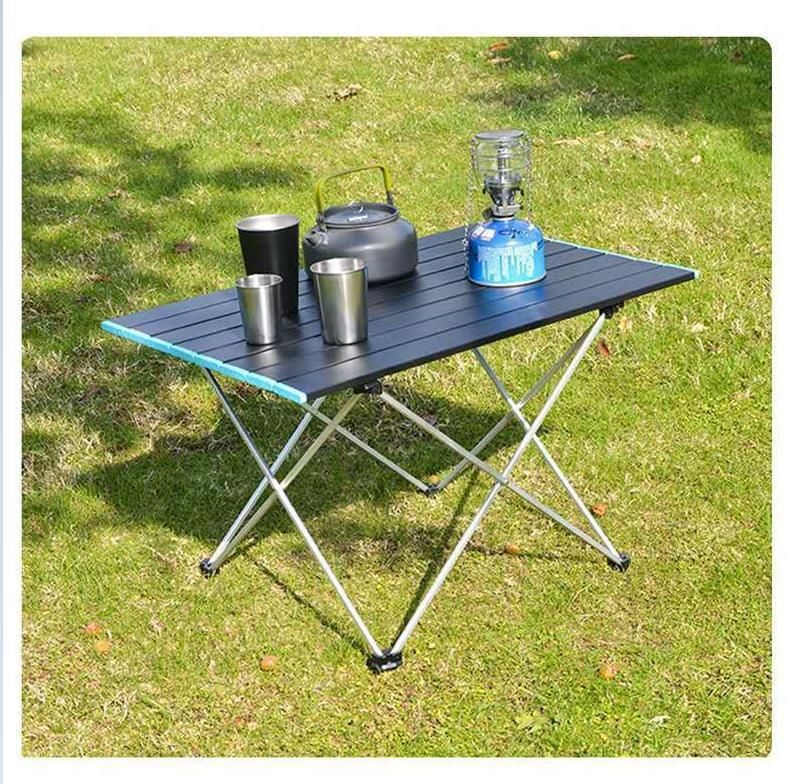 Portable Camping Table Ultralight Aluminum Camp Table Folding Beach Table for Camping Hiking Backpacking Outdoor Picnic