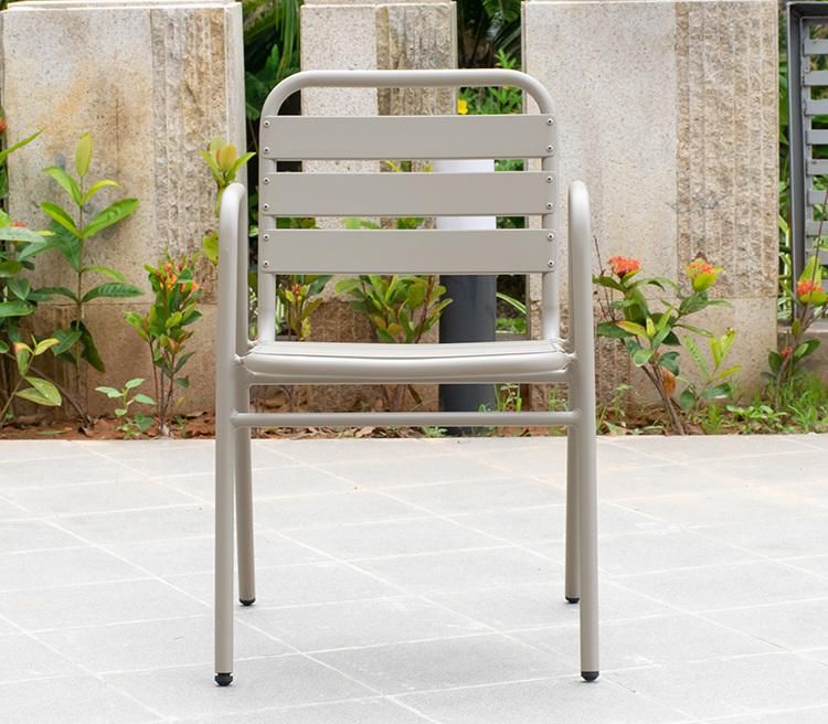 Wholesale Aluminum Metal Outdoor Dining Chair Modern