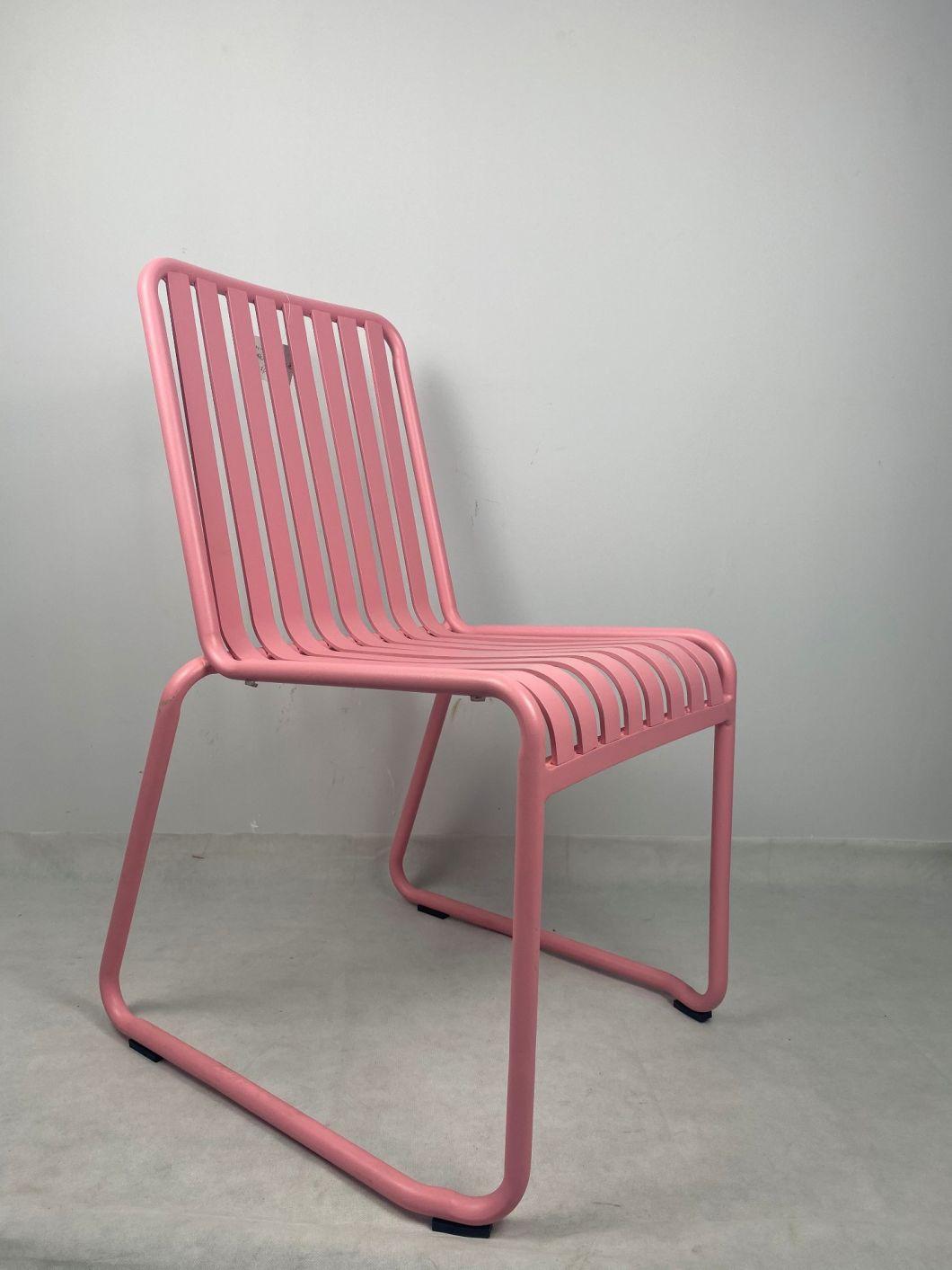 Modern Appearance Wholesale Commercial Aluminum Frame Fancy Stacking Hotel Wedding Party Banquet Chairs