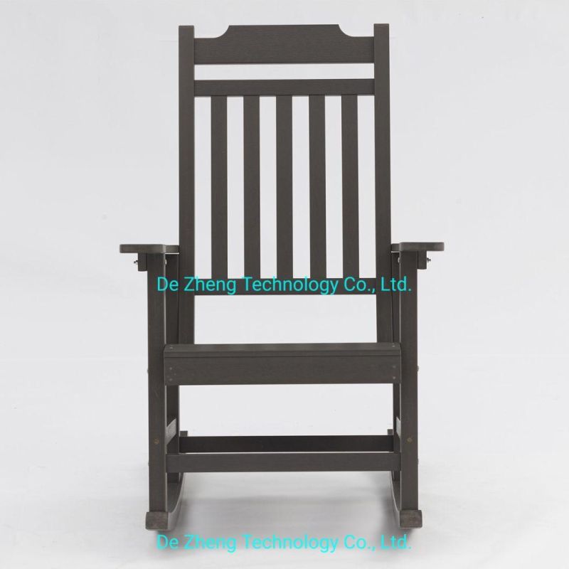 Outdoor Dining Wood Rocking Chair Garden Patio Leisure Wooden Balcony Chair