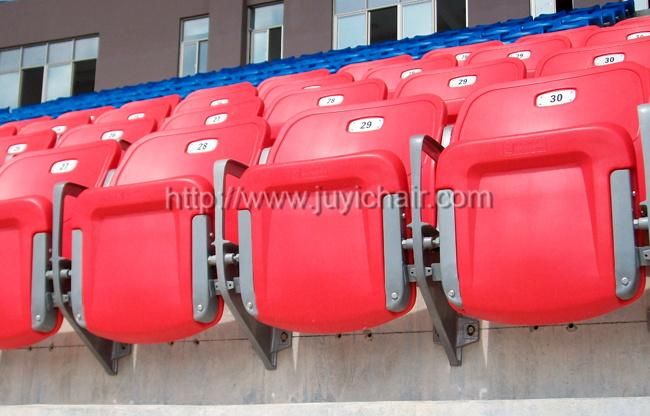 Stadium Seat Chair Fire-Resistant HDPE Plastic Seat Steel Leg Cheapest Price