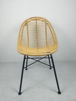Commercial Hotel Restaurant Luxury Woven Rope Adult Bar Rattan Chair for Cafe Bar