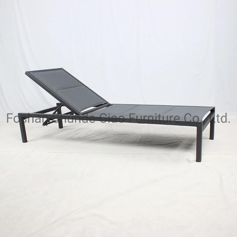 Outdoor Furniture Leisure Beach Sun Bed Swimming Pool Textile Lounger