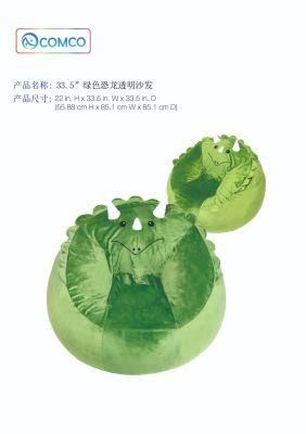 33.5&quot; Green Dinosaur Flocked Sofa
