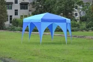 New Style Two Color Steel 6 Edge Shape Gazebo