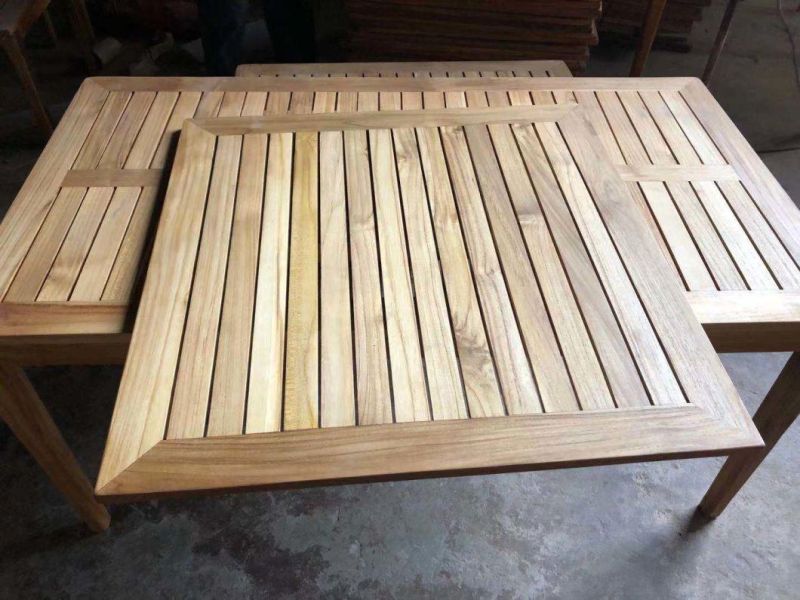 Modern Hotel Outdoor Furniture Teak Table for Patio Use