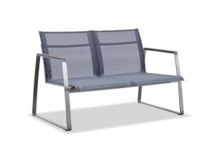 Hot Selling Outdoor Love Seat Sofa with Metal Frame