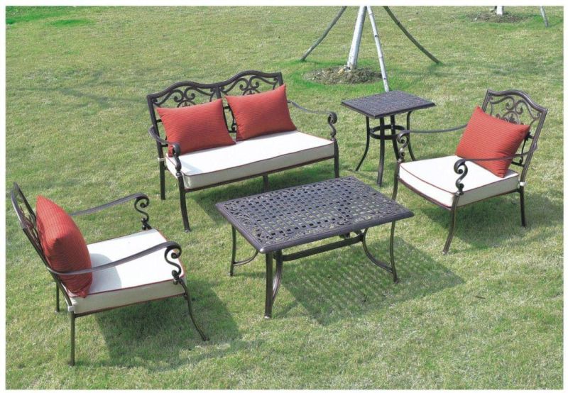 Hot Sell Stability Aluminum Cast Furniture, Garden Furniture Sets, Aluminum Dining Furniture for Outdoor or Indoor