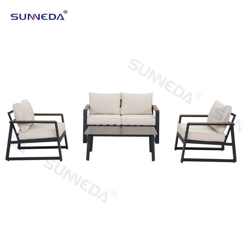 Aluminum Frame Sofa Set Courtyard Leisure Chair