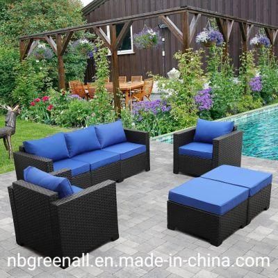 Chinese Modern Leisure Outdoor Garden Patio Hotel Resort Home Living Room Rattan Wicker Sofa Furniture