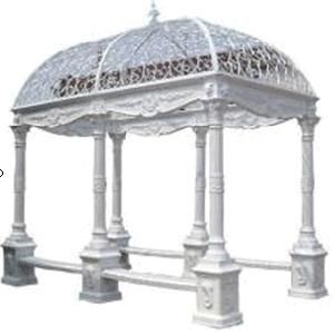 Outdoor Ornamental Wrought Iron Gazebo for Sale