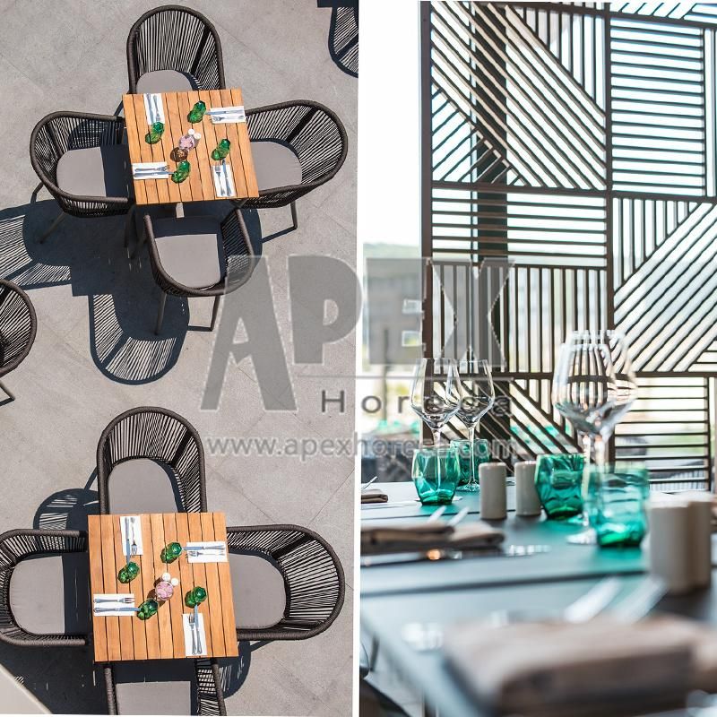 China Wholesale Modern High Quality Outdoor Patio Furniture Aluminum Frame Garden Rope Chair