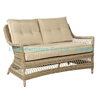 Garden Furniture Wicker Love Seat Circle Rattan Sofa