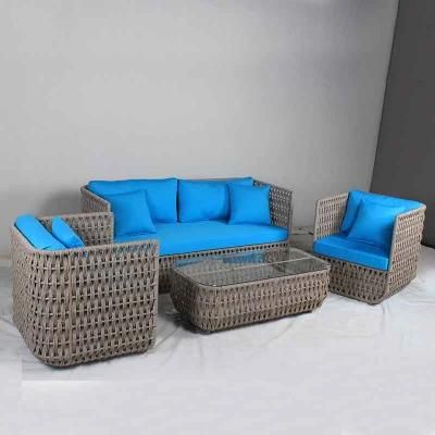 Aluminum Frame Rope Synthetic Outdoor Sofa Set Furniture