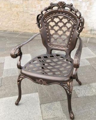 Cast Aluminum Chair Outdoor Furniture Aluminum Dining Chair Outdoor Aluminum Frame Chair