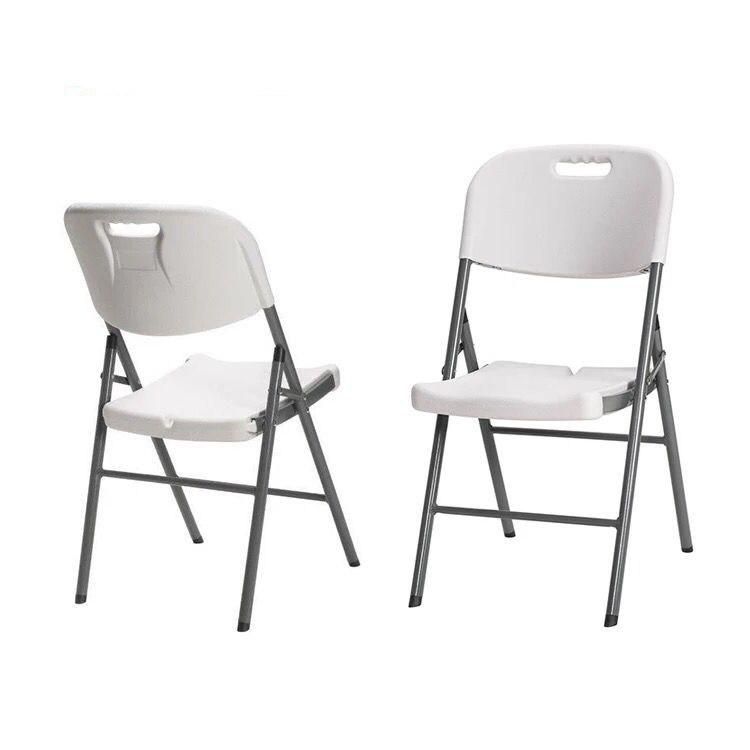Modern Design Metal Frame Portable Stackable Home Hall Folding Chair