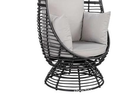 Competitive Price Outdoor Birdcage Rattan Chair Courtyard Open-Air Nordic Rattan Leisure Terrace Rattan Rattan Rattan