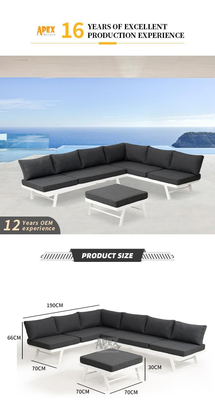 Promotional Wholesale Metal Home Beach Sectional Multifunctional Combination Garden Furniture