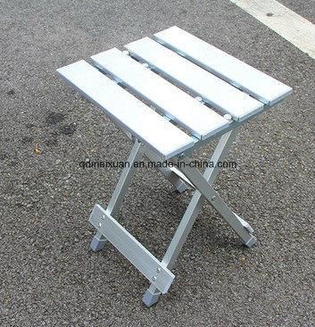 Aluminum Alloy Square Stool Portable Folding Stool Outdoor Camping Fishing Camp Stool Bench Fishing Chair (M-X3433)