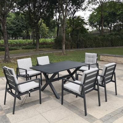 New Metal OEM 9 Piece Patio Cheap Outdoor Dining Set