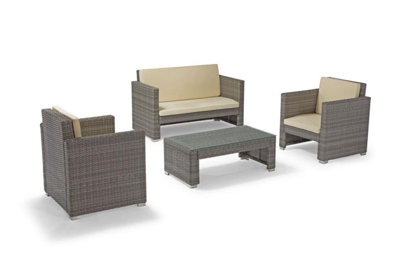 Aluminum Outdoor Rattan Furniture Sofa Set