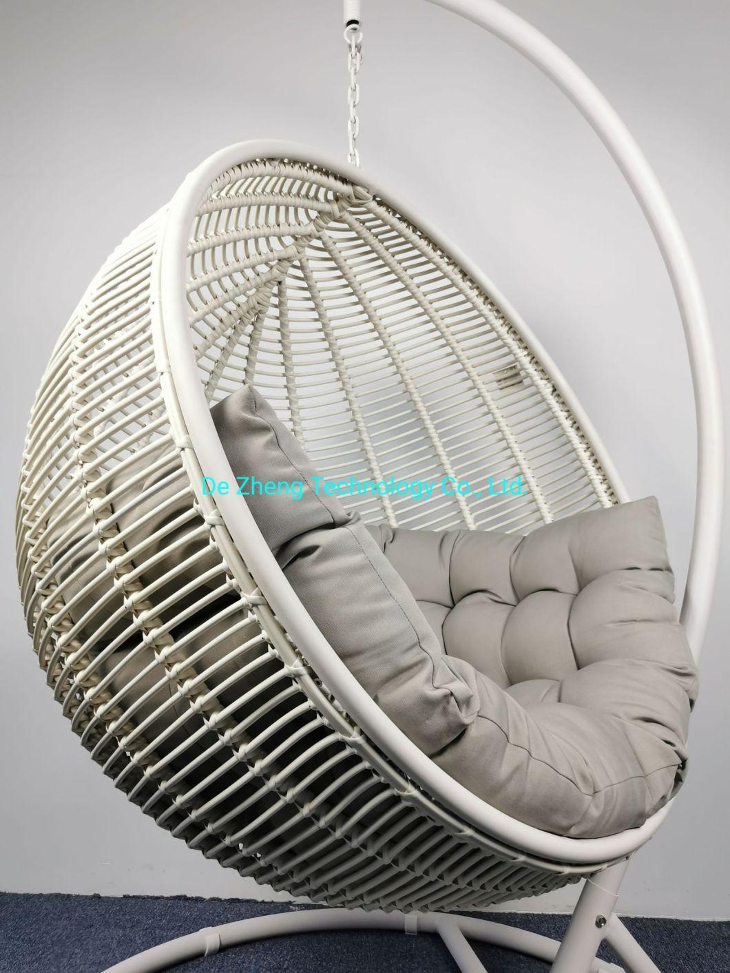 Hot Sale Luxury Design Waterproof Customized Round Shape Outdoor Rattan Swing Chair for Hotel Balcony