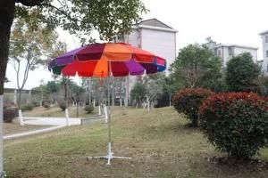 New Product Eco-Friendly Sun and Rain 8 Steel Ribs Outdoor Furniture Garden Umbrella Umbrella Manufacturer (DL-GU07)