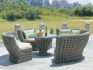 Rattan Garden Furniture Round Table and Chairs Sets for Outdoor Furniture
