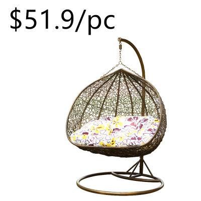 Leisure Hanging Home Patio Double Garden Swing Rattan Chair