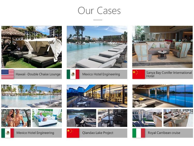 Outdoor Swimming Pool Furniture Rattan Furniture Sets Pool Chairs Sunbed