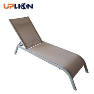 Uplion High Quality Garden Poolside Outdoor Beach Sunbed Adjustable Aluminum Sun Lounger