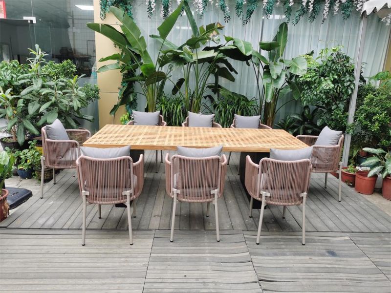 Modern Style Garden Outdoor Patio Outdoor Wooden Furniture Sofa Set