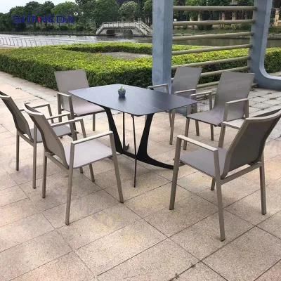 Factory Custom Table Set with Durable Heterosexual Pipe Structure Chair