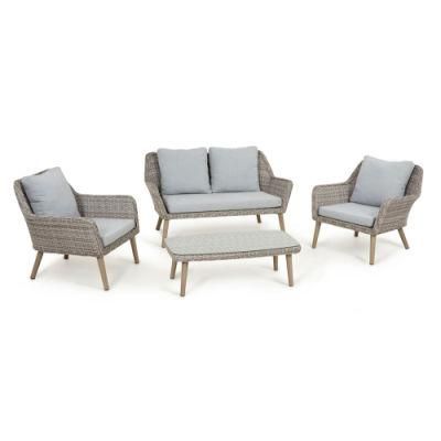 Outdoor Luxury Modern Patio Comfortable Rattan Wicker Sofa Set