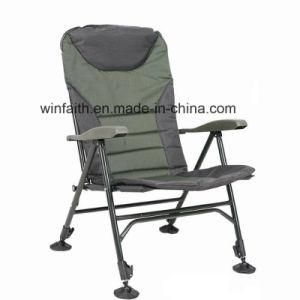 Outdoor Armrest Folding Chair for Camping, Fishing, Leisure
