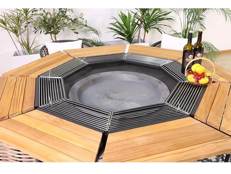 Bar Hotel Foshan Sets Furniture Restaurant Outdoor Backyard Chair Dining Set New