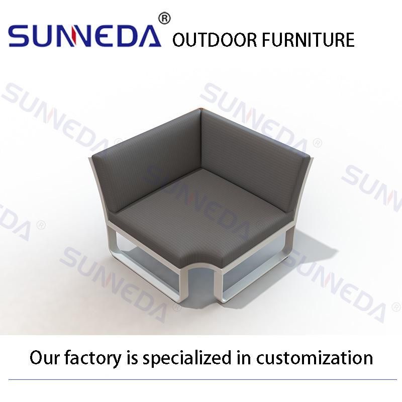 Luxury Garden Furniture Aluminum Frame Outdoor Sofa Garden Sofa Sets