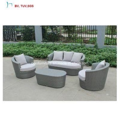 SGS Outdoor Furniture Modern Wicker Patio Rattan Sofa Set